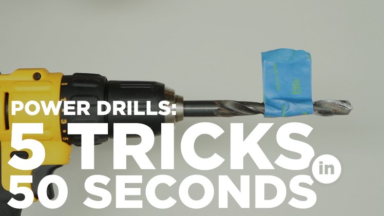 5 Power drill tricks for your DIY projects