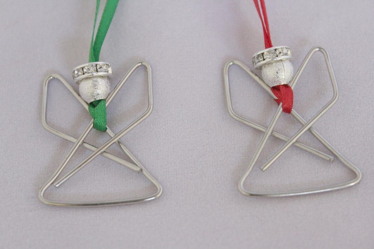 Angel Paperclip Ornament Tutorial - Christmas Angel craft