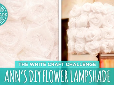Ann's DIY Flower Lamp - HGTV Handmade White Craft Challenge