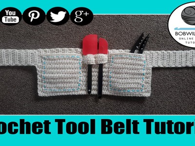 Apron. Tool Belt Crochet Tutorial - Kids - Easy