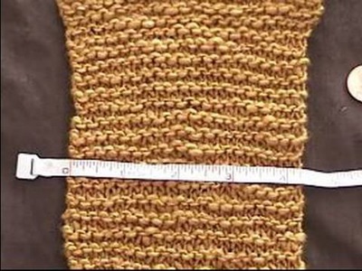 Basic Knitting Tips & Techniques : How to Measure Gauge in Garter Stitch