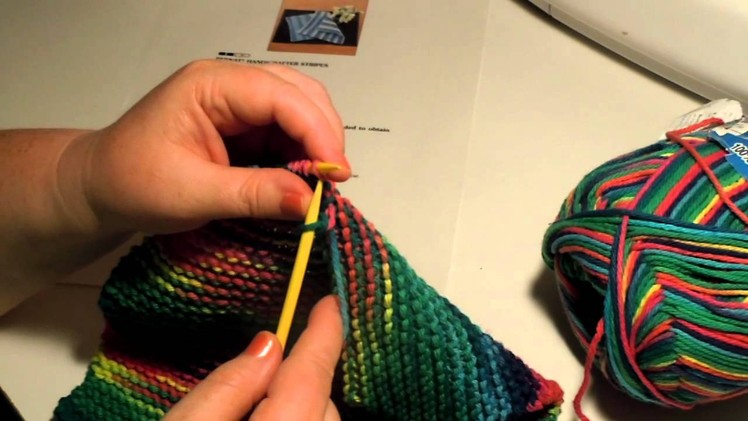 Beginner Knit Dishcloth - Last Row, Bind Off, Cast Off, Last Stitch