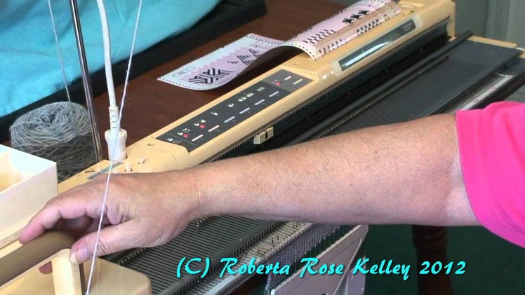 Casting On and using the Studio Electronic Knitting Machines