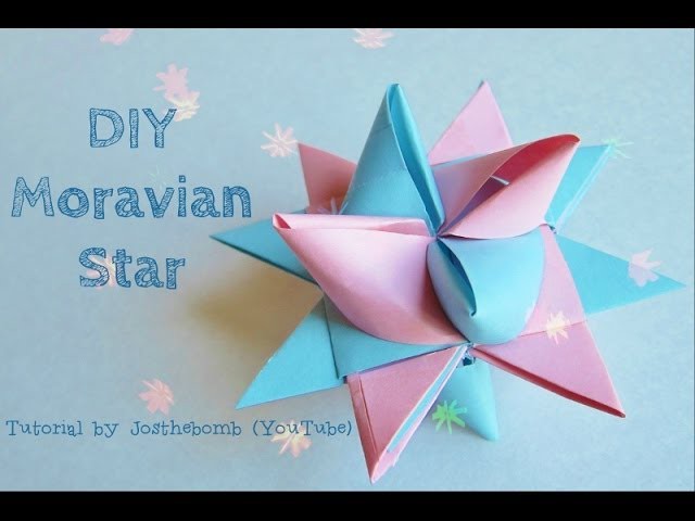 Christmas Crafts - Moravian Star Tutorial - Paper Weaving - Origami Star - Paper Crafts Ornament