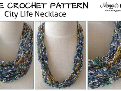City Life Necklace Free Crochet Pattern - Right Handed