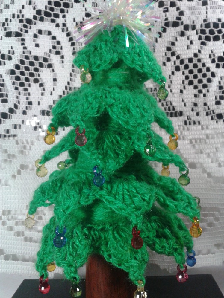 Como hacer un pinito de navidad tejido a crochet