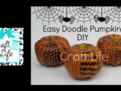 Craft Life Fun & Easy DIY Doodle Pumpkins ~ Halloween Room Decor