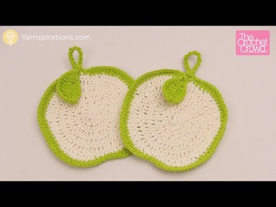 Crochet Apple Dishcloth