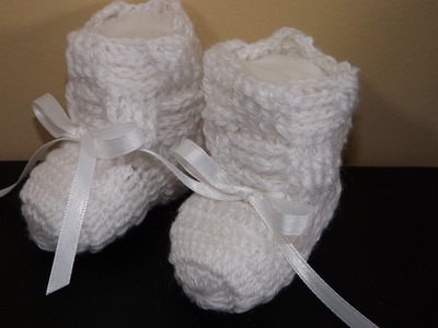 Crochet Baby Booties For a New Born.