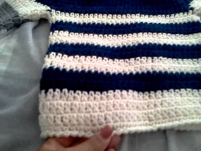 Crochet boy sweater. abrigo tejido