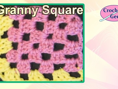 Crochet Corner Granny Square in Rows Crochet Geek Crochet Geek