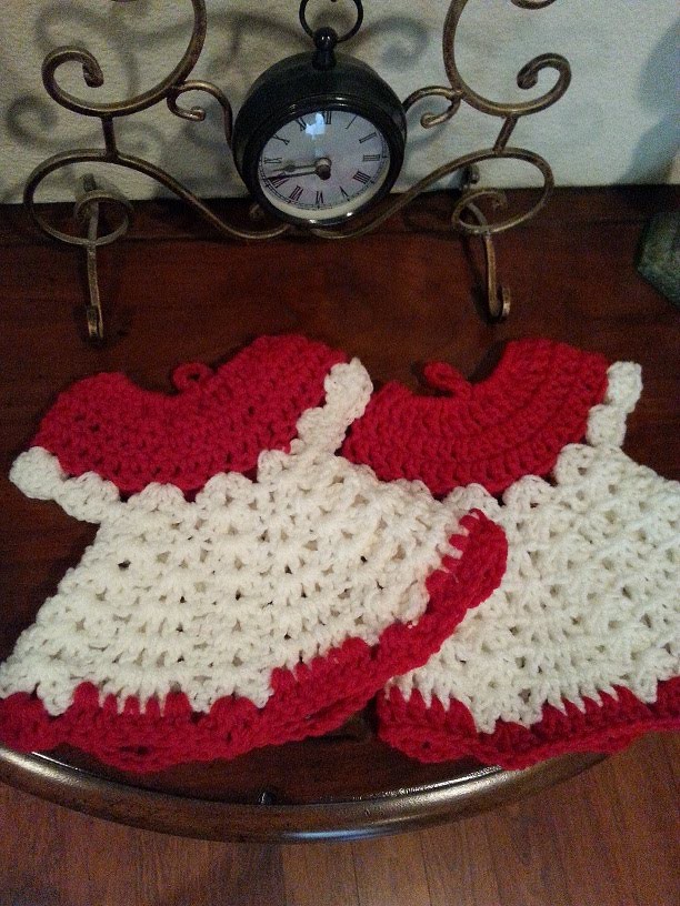Crochet Dress Potholder Part 1 DIY Tutorial