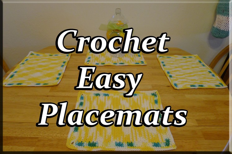 Crochet Easy Table Placemats