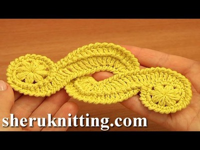 Crochet Freeform Motif Tutorial 16 Irish.Guipure Crochet Motif Free Pattern