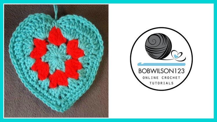 Crochet Granny Style Heart Tutorial - Whip it up Wednesday