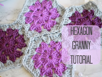CROCHET: Hexagon granny tutorial | Bella Coco