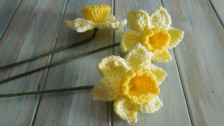 (crochet) How To Crochet a Daffodil - Yarn Scrap Friday