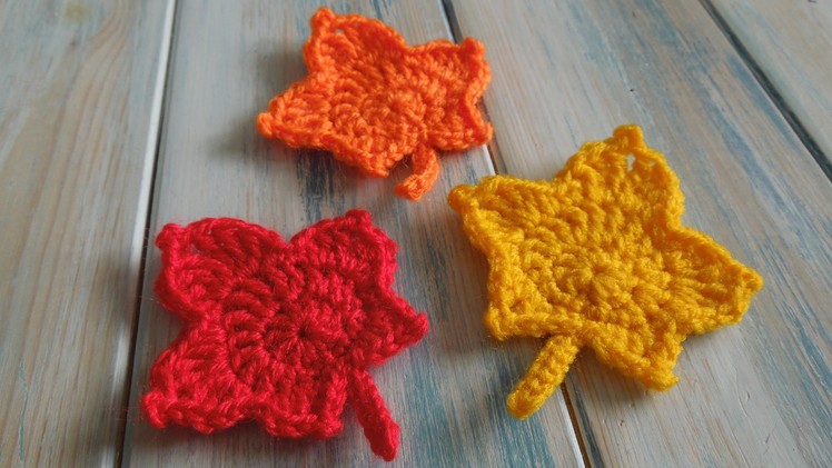 (crochet) How To - Crochet a Maple Leaf