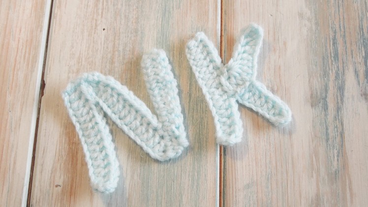 (crochet) How To Crochet Letters K, N - Crochet Extras