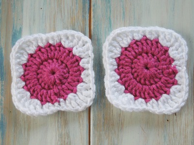 (crochet) How To Join and Crochet a Circle Granny Square - Crochet Extras