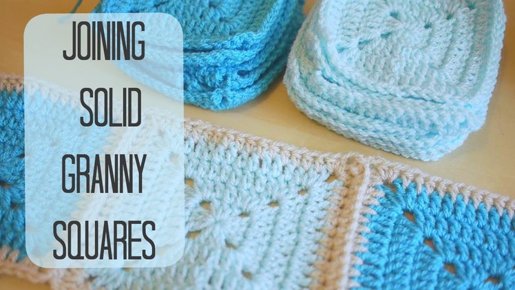 CROCHET: How to join solid granny squares | Bella Coco