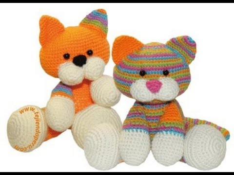 Crochet Knitting animals - 60 amazing animals PART 1 - cats, dogs, rabbits, etc.