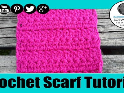 Crochet Lazy Cluster Scarf Tutorial