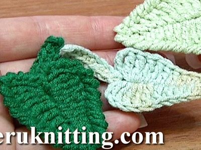 Crochet Leaf How To Tutorial 5