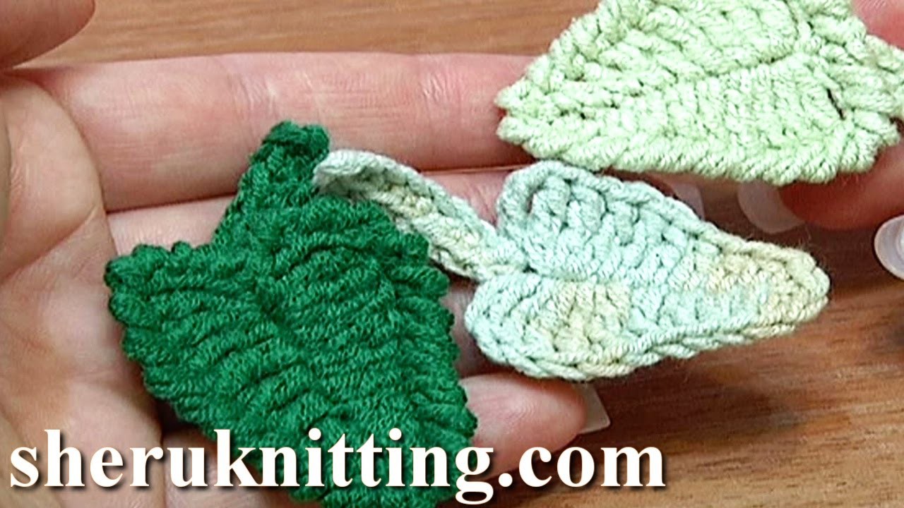 Crochet Leaf How To Tutorial 5