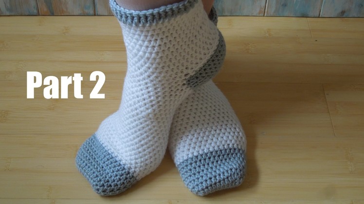 (crochet) Pt2: How To Crochet Adult Socks - Yarn Scrap Friday