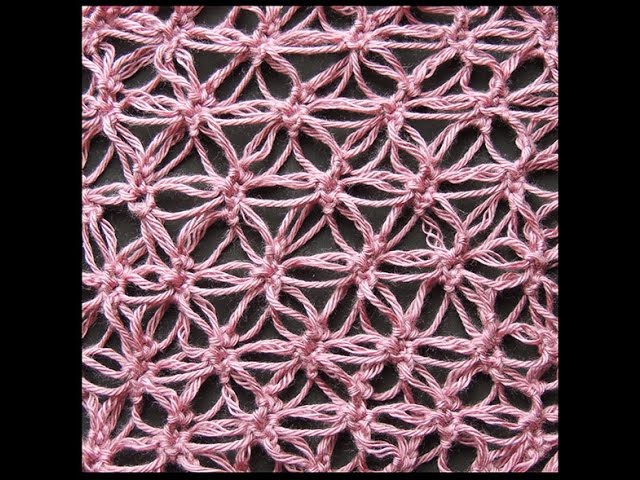 Crochet : Punto Salomón Variación # 3, Recto