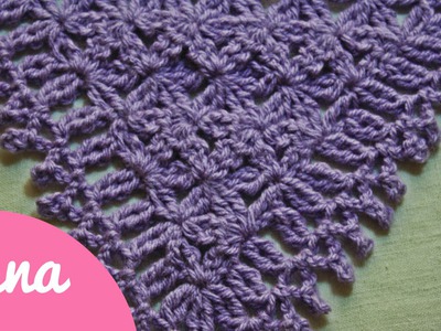 Crochet triangular prayer shawl