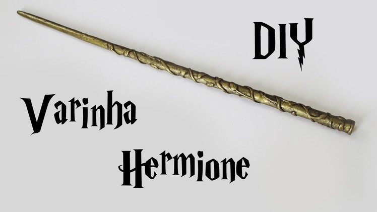 DIY: Como Fazer Varinha Inspirada na Hermione (Harry Potter Wands Tutorial)
