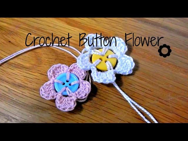 DIY Crochet Button Flower ¦ The Corner of Craft