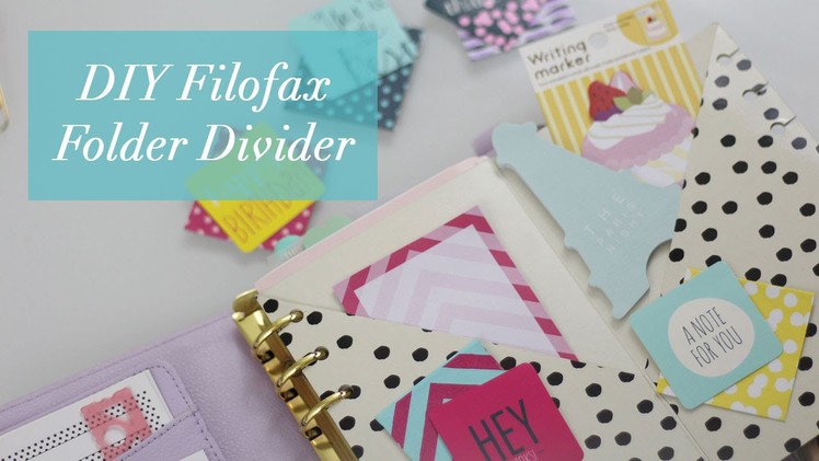 DIY Filofax Folder Divider Tutorial