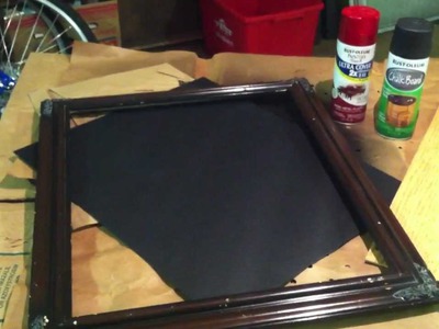 DIY Homemade Chalkboard - simple craft project - Valentine's Day