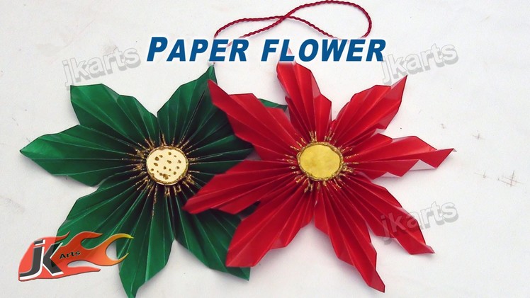 DIY How to make Easy Paper Flower - JK Arts 122