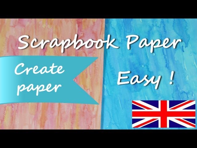 DIY How to paper *Make Paper for Scrapbook Ideas* Paper for Craft Scrap Cardstock Pintura Facil