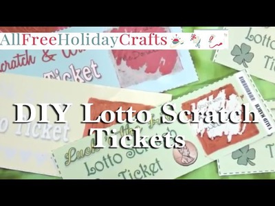 DIY Lotto Scratch Tickets