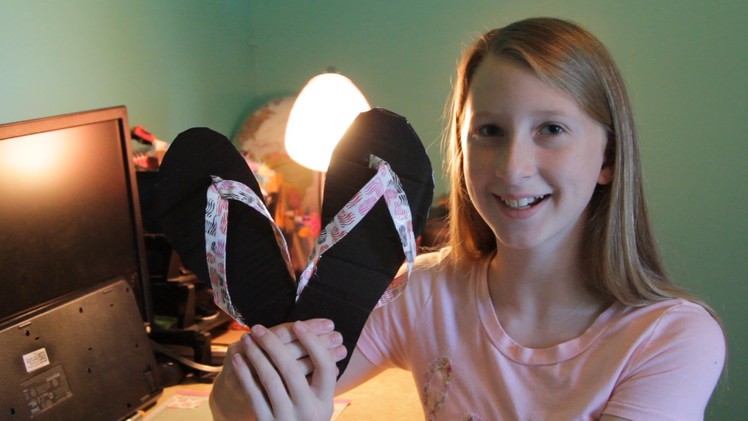 DIY Tutorial - How to Make Cute and Easy Duct Tape Flip Flops