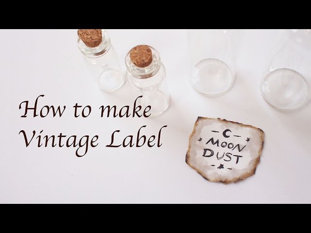 DIY Vintage Label Tutorial - DIY 自製復古標簽