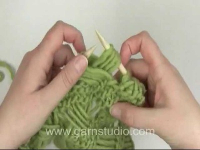 DROPS Knitting Tutorial: How to knit Indian Cross stitches