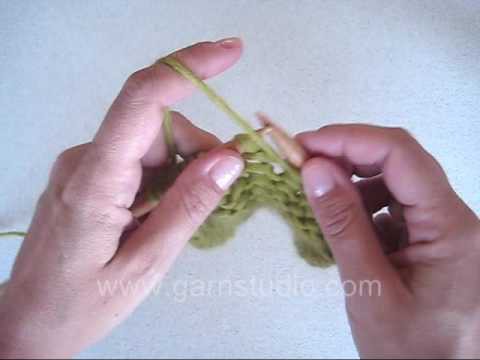 DROPS Knitting Tutorial: How to knit short rows basic