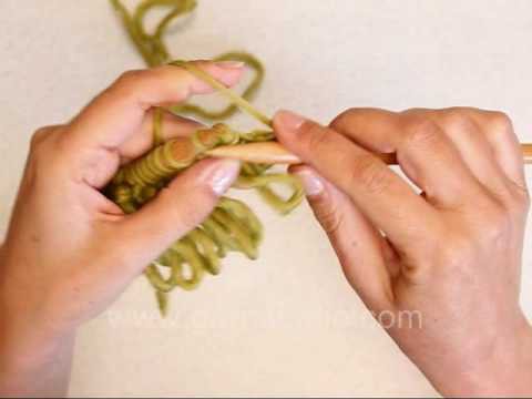 DROPS Knitting Tutorial: How to do loop knitting with double loops