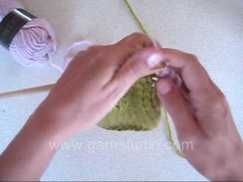 DROPS Knitting Tutorial: How to change to another color or yarn