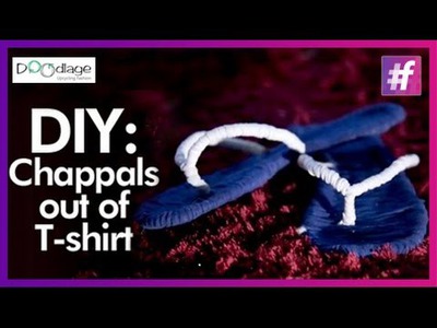 Easy DIY Tutorial | Put Your Old T-shirts To Make Trendy Chappals