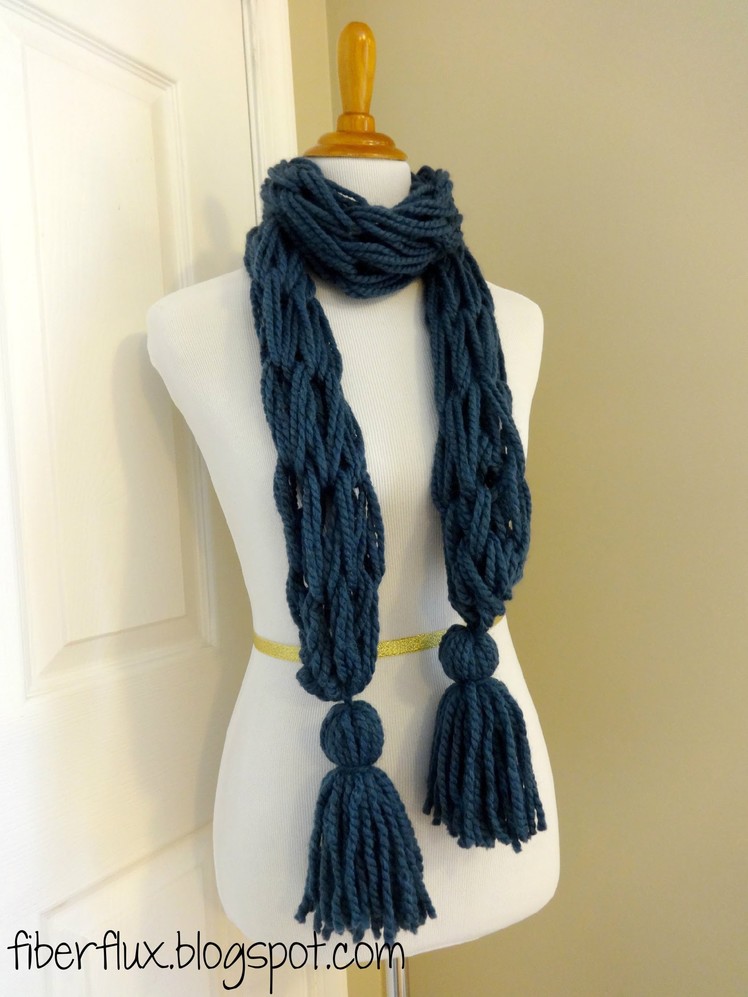 Episode 45: How to Make the Arm Knit Tassel Scarf