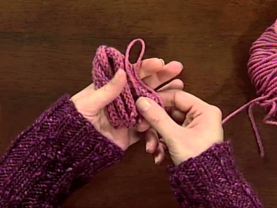 Eunny's I-Cord and I-Cord Fringe Tutorial, from Knitting Daily TV Episode 610