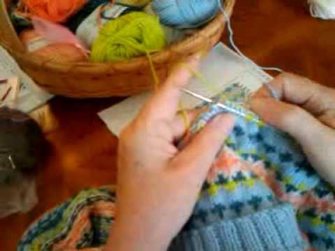 Fair Isle Knitting-How to Wrap a Float by Suzy
