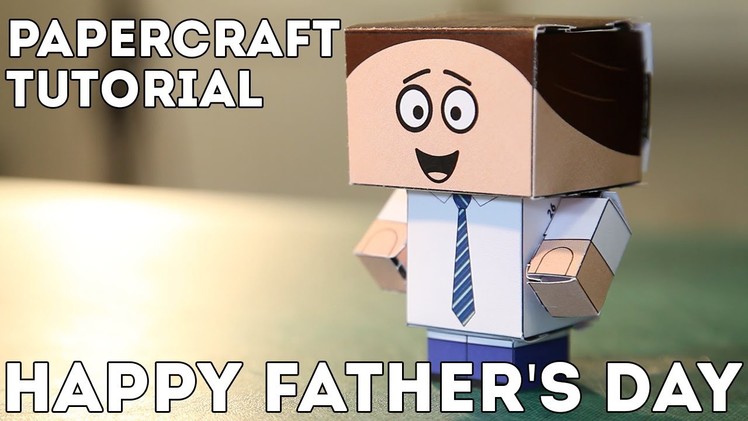 Father's Day paper craft figures - Create the perfect FREE gift for your dad in our video tutorial